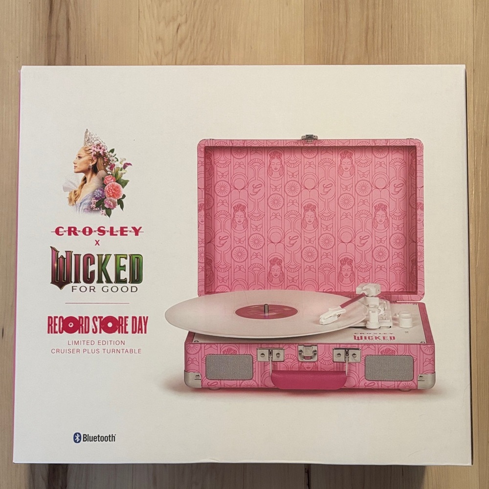 Wicked x Crosley Glinda’s Edition Pink Cruiser Plus Turntable